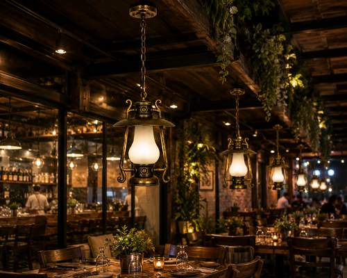Antique Heritage Hanging Lantern