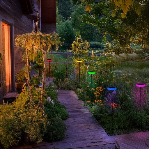 RGB Solar Garden Stake Light – Waterproof Color Changing LED Landscape Light