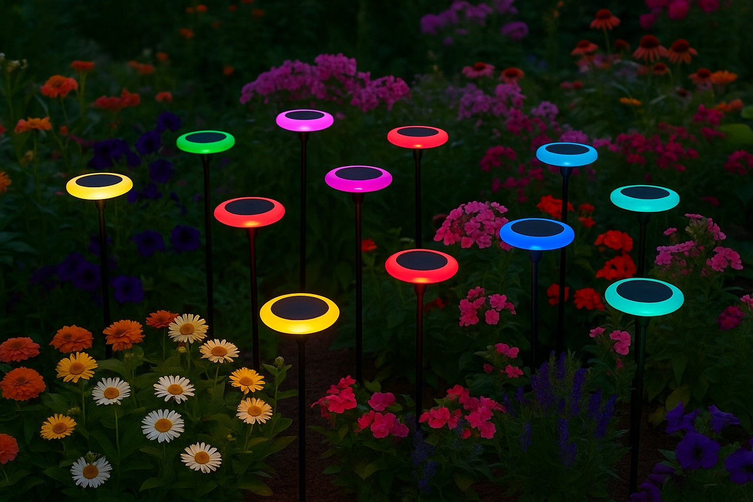 RGB Solar Garden Stake Light – Waterproof Color Changing LED Landscape Light