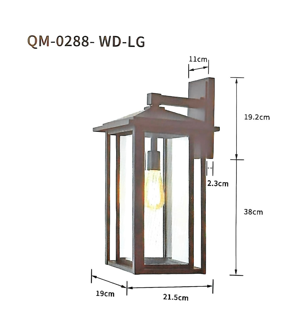 uxury Modern Black Outdoor Wall Lantern – Waterproof Exterior Light for Villa Entrance & Garden | E27