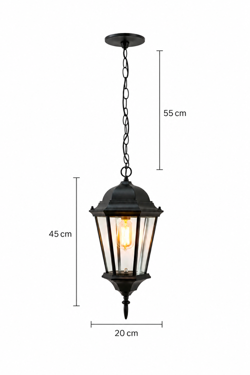 Outdoor Pendant light for the Entrance,Balcony,Room,cafe,restaurant Aluminum body