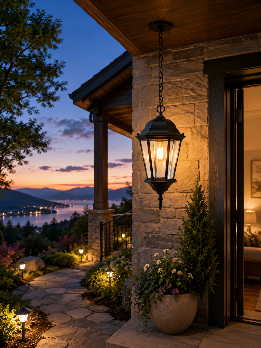 Outdoor Pendant light for the Entrance,Balcony,Room,cafe,restaurant Aluminum body