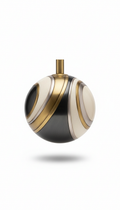 Sculpted Orb Pendant in Smoked Glass